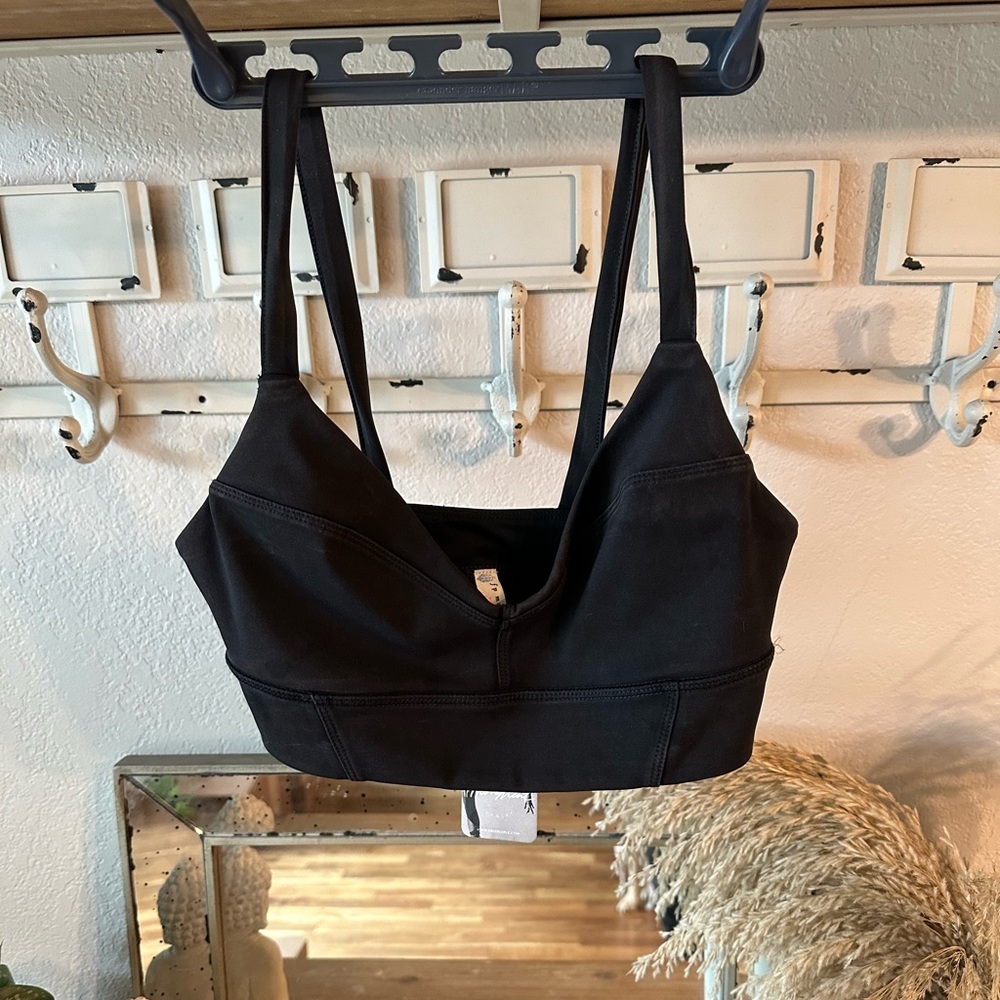 Free People Black Sports Bra Size XS